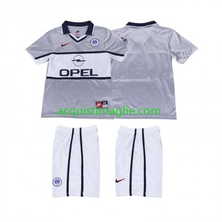 Divisa di Calcio Paris Saint Germain 2000 2001 Retro Bambino Trasferta